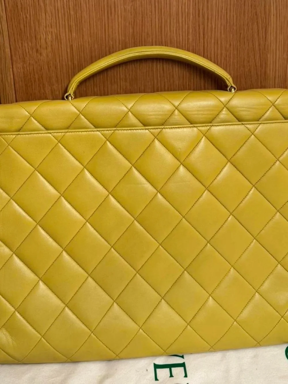 Vintage RARE CHANEL Quilted Top-Handle Briefcase